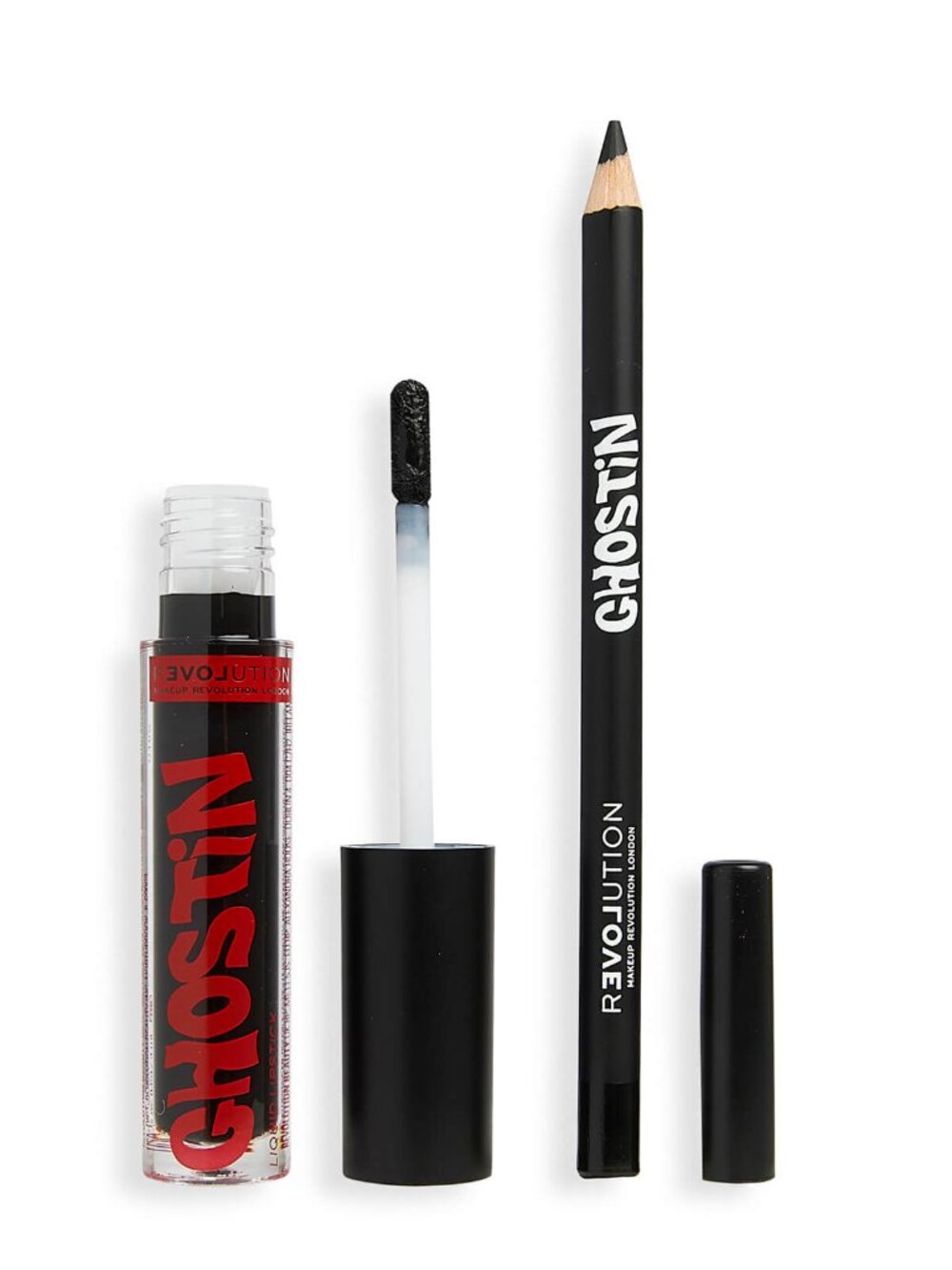 Revolution Ghostin Black Velvet Lip Liner & Matte Liquid Lipstick